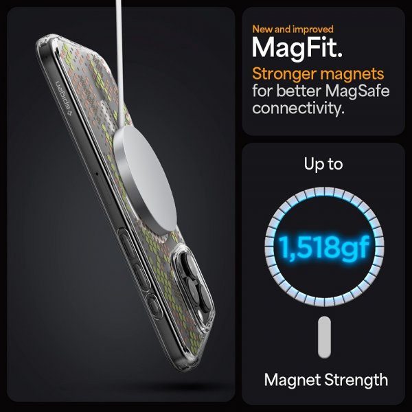 Spigen iPhone 16 Pro -suojakuori Ultra Hybrid MagFit Digital Camo