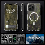 Spigen iPhone 16 Pro -suojakuori Ultra Hybrid MagFit Digital Camo