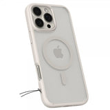 Spigen iPhone 16 Pro -kuori Ultra Hybrid MagFit Frost Natural Titanium