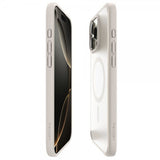 Spigen iPhone 16 Pro -kuori Ultra Hybrid MagFit Frost Natural Titanium