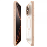 Spigen iPhone 16 Pro -kuori Ultra Hybrid MagFit Frost Rose Titanium