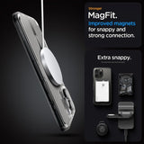 Spigen iPhone 16 Pro -suojakuori Ultra Hybrid MagFit Graphite