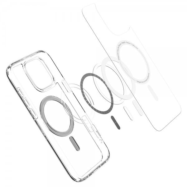 Spigen iPhone 16 Pro -suojakuori Ultra Hybrid MagFit Graphite