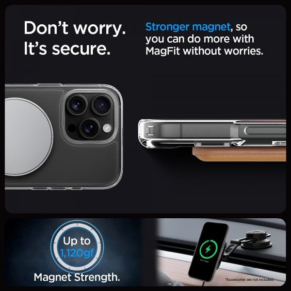 Spigen iPhone 16 Pro -kuori Ultra Hybrid S MagFit Graphite