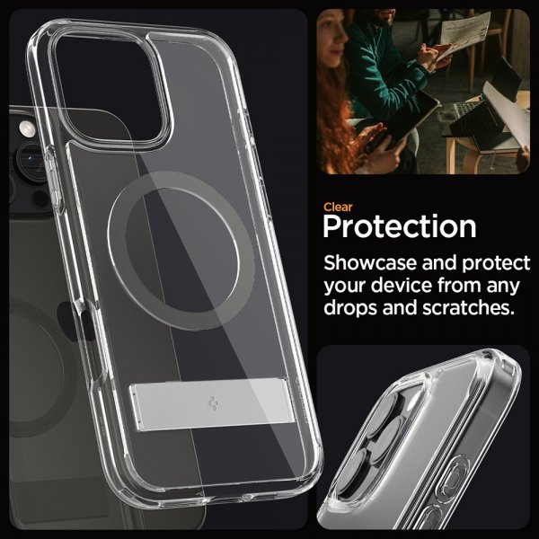 Spigen iPhone 16 Pro -kuori Ultra Hybrid S MagFit Graphite