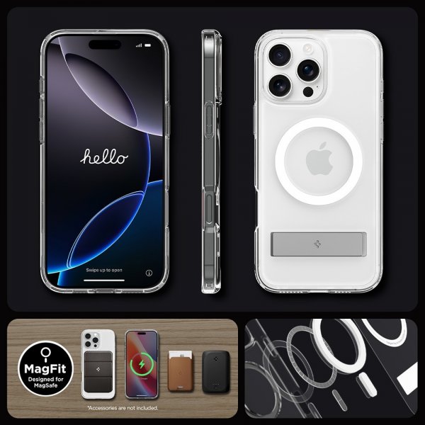 Spigen iPhone 16 Pro -kuori Ultra Hybrid S MagFit Graphite