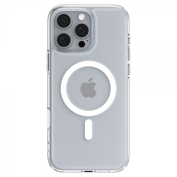 Spigen iPhone 16 Pro -kuori Ultra Hybrid T MagFit kirkas valkoinen