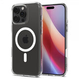 Spigen iPhone 16 Pro -kuori Ultra Hybrid T MagFit kirkas valkoinen