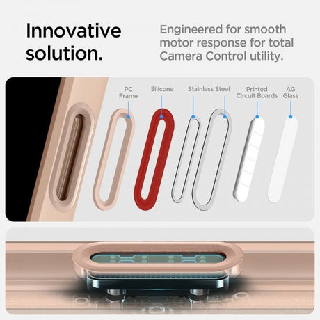 Spigen iPhone 16 Pro -kuori Ultra Hybrid T MagFit Frost Rose Titanium