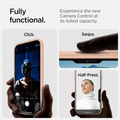 Spigen iPhone 16 Pro -kuori Ultra Hybrid T MagFit Frost Rose Titanium