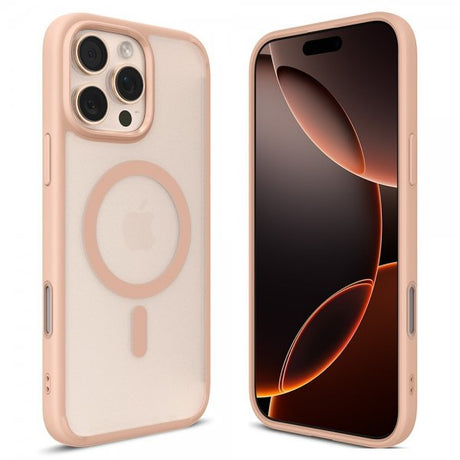 Spigen iPhone 16 Pro -kuori Ultra Hybrid T MagFit Frost Rose Titanium