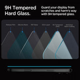 Spigen iPhone 16 Pro/iPhone 17/17 Pro näytönsuoja GLAS.tR EZ Fit 2-pakkaus