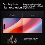 Spigen iPhone 16 Pro/iPhone 17/17 Pro näytönsuoja GLAS.tR EZ Fit 2-pakkaus