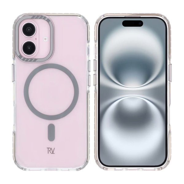 Rvelon iPhone 16 -kuori TPU MagSafe, harmaa