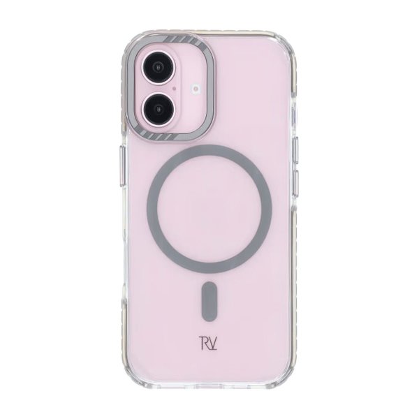 Rvelon iPhone 16 -kuori TPU MagSafe, harmaa