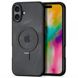 Dux Ducis iPhone 16 -kuori, Aimo Series MagSafe -tukijalka, musta
