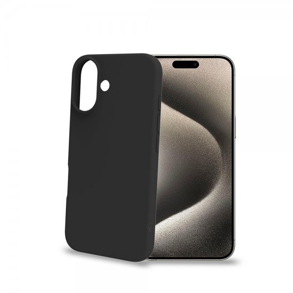 Celly iPhone 16 Suojakuori CROMO Musta