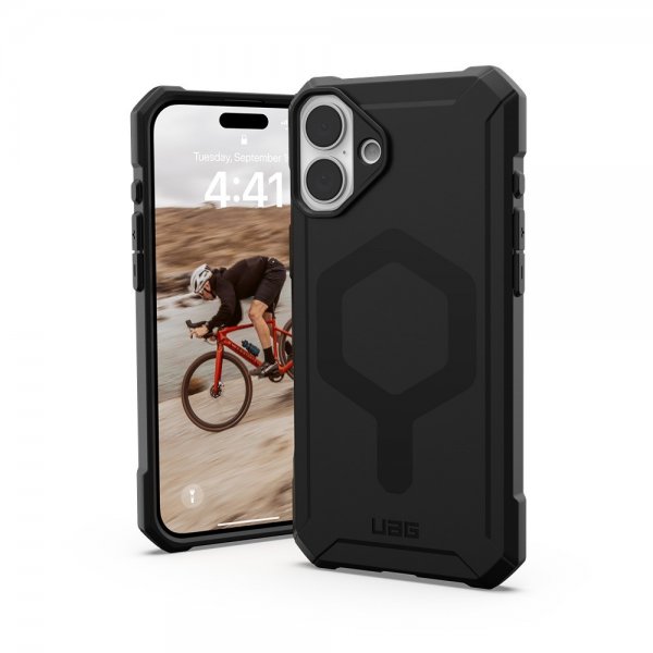 Urban Armor Gear (UAG) iPhone 16 -suojakuori Essential Armor MagSafe, musta