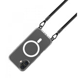 Celly iPhone 16 Freedom Necklace MagSafe -kuori, läpinäkyvä