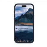 dbramante1928 iPhone 16 -kuori, Iceland Ultra D3O MagSafe Kickstand, sininen