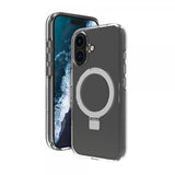 dbramante1928 iPhone 16 -suojakuori Iceland Ultra D3O MagSafe Kickstand, läpinäkyvä