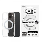 CARE by PanzerGlass iPhone 16 -suojakuori jalustalla MagSafe Silver