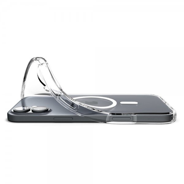 Spigen iPhone 16 Suojakuori Liquid Crystal MagFit Crystal Clear