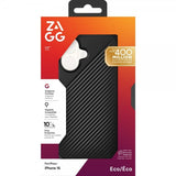 ZAGG iPhone 16 Luxe Snap -kuori, musta