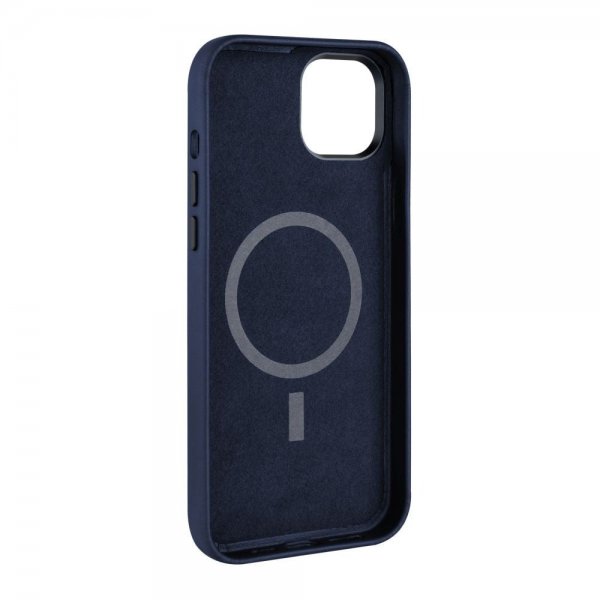 Kiinteä iPhone 16 -suojakuori MagLeather, sininen
