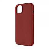 Kiinteä iPhone 16 -suojakuori MagLeather Punainen