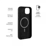 Fixed iPhone 16 -kuoret MagLeather musta