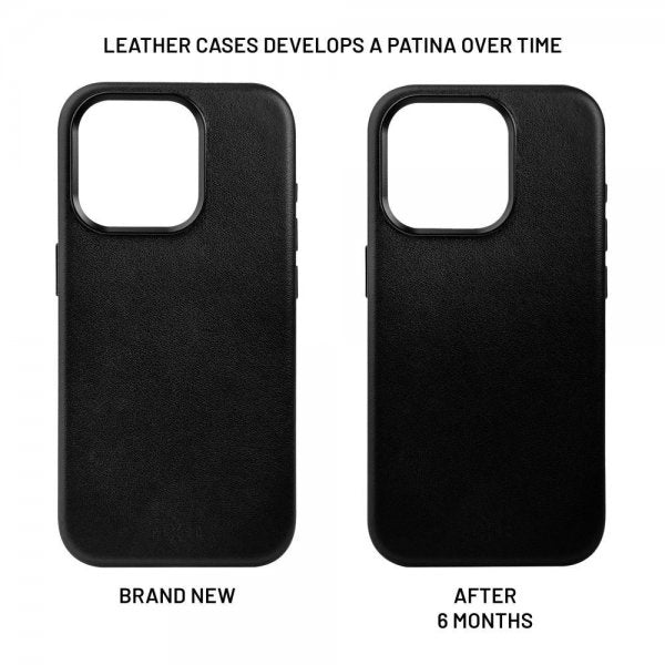 Fixed iPhone 16 -kuoret MagLeather musta