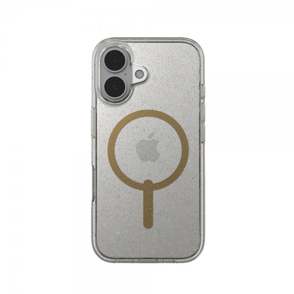 ZAGG iPhone 16 -suojakuori Milan Snap Gold Glitter