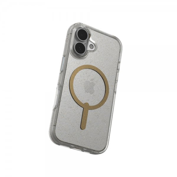 ZAGG iPhone 16 -suojakuori Milan Snap Gold Glitter