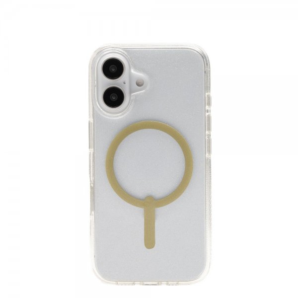 ZAGG iPhone 16 -suojakuori Milan Snap Gold Glitter
