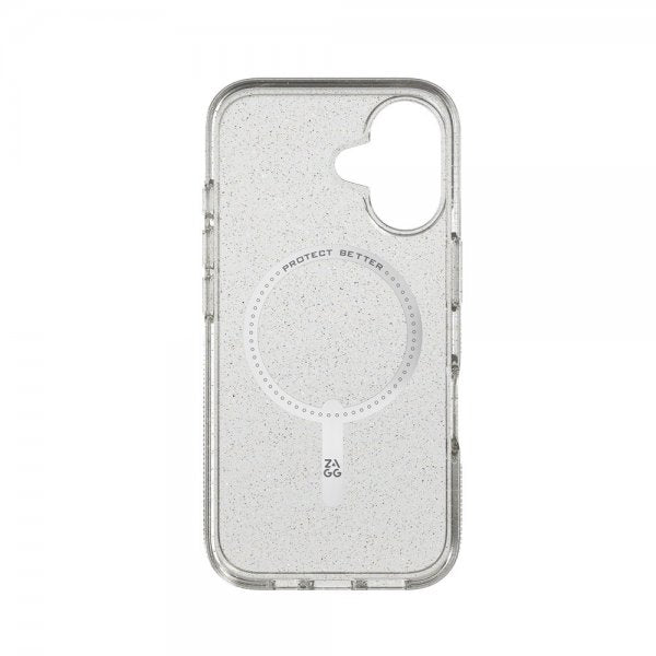 ZAGG iPhone 16 -suojakuori Milan Snap Gold Glitter