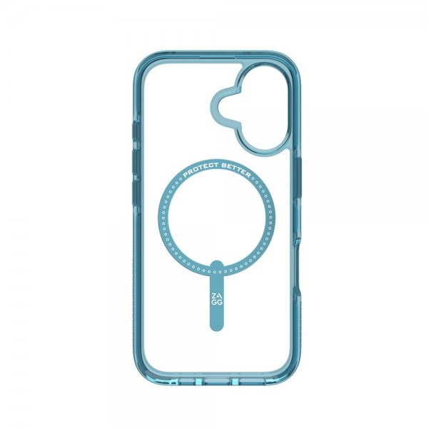 ZAGG iPhone 16 -suojakuori Santa Cruz Snap Retro Blue