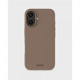 holdit iPhone 16 -silikonisuojakuori, Mocha Brown