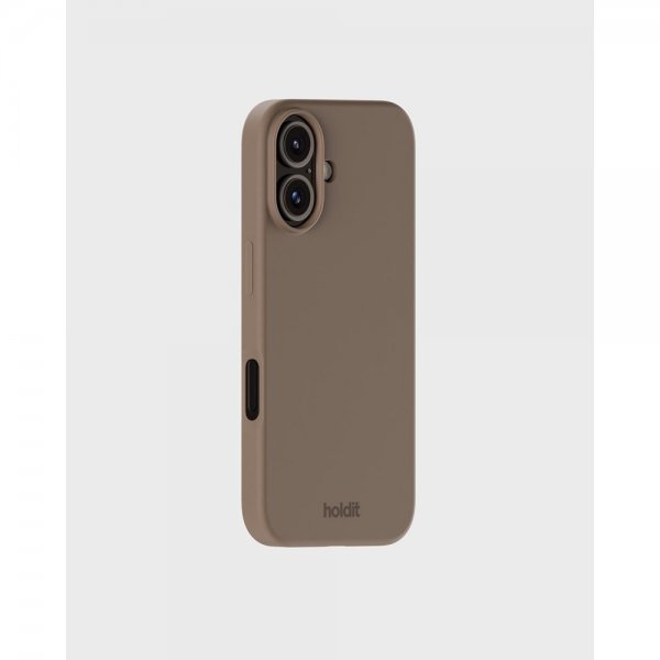 holdit iPhone 16 -silikonisuojakuori, Mocha Brown