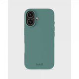holdit iPhone 16 -silikonisuojakuori, sammalenvihreä