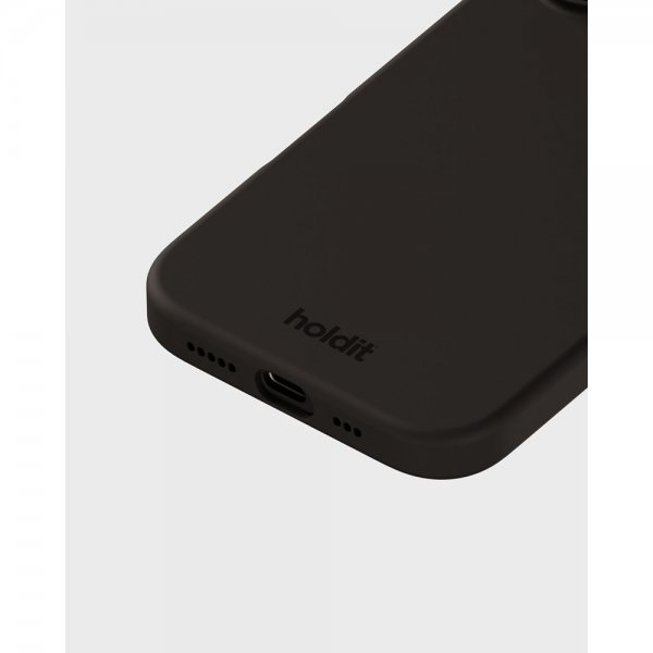 holdit iPhone 16 Silikonikuori Musta
