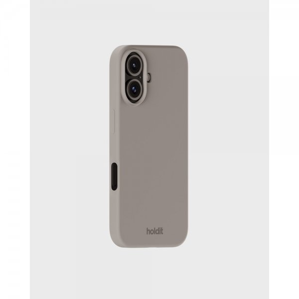 holdit iPhone 16 -silikonisuojakuori, Taupe