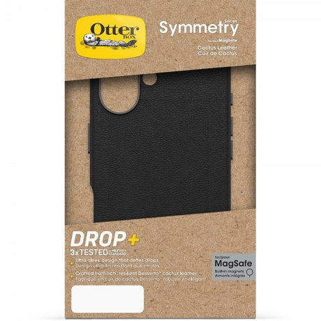 Otterbox iPhone 16 -suojakuori Symmetry Cactus Leather MagSafe Noir Ash