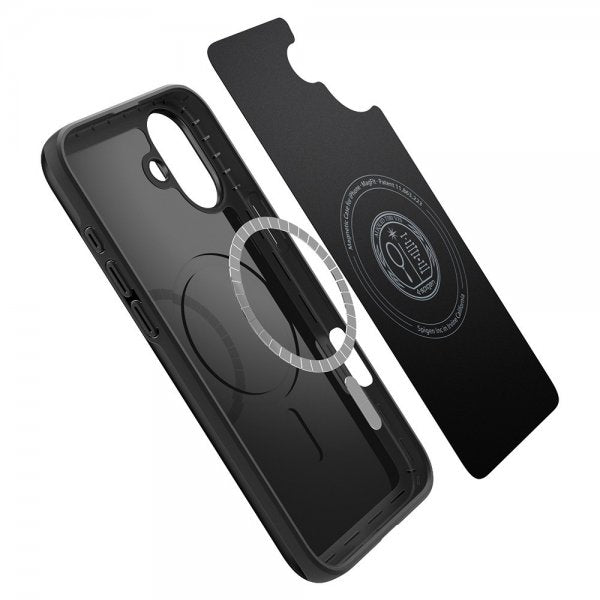 Spigen iPhone 16 -kuori Thin Fit MagFit musta