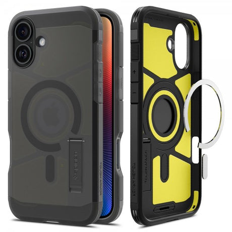 Spigen iPhone 16 -suojakuori Tough Armor MagFit Frost Black