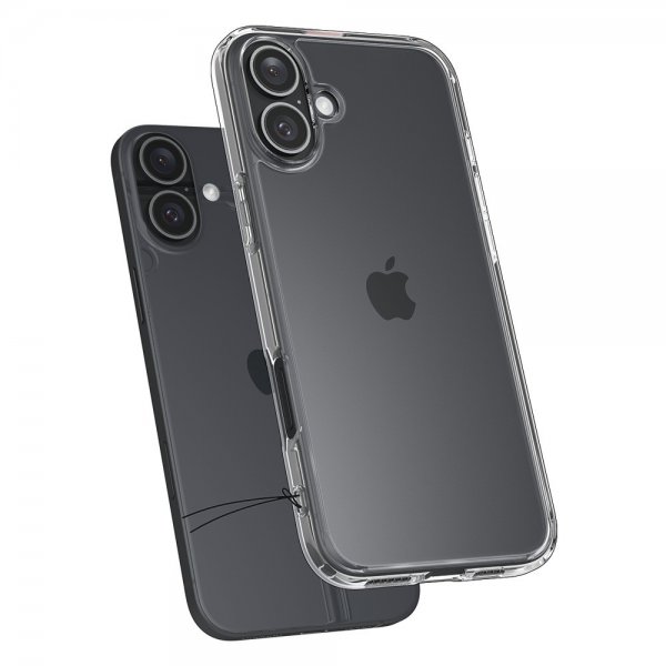 Spigen iPhone 16 -suojakuori Ultra Hybrid Crystal Clear