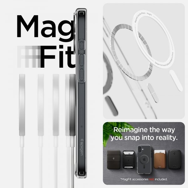 Spigen iPhone 16 -suojakuori Ultra Hybrid MagFit Carbon Fiber