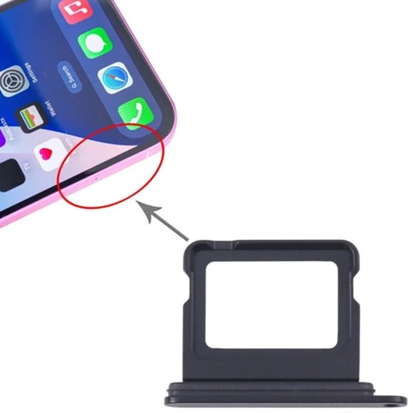 iPhone 16/16 Plus SIM-korttipidike - Musta