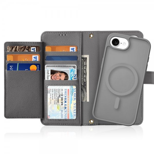 Dux Ducis iPhone 16e/17e Kotelo 2-in-1 Lawa Series MagSafe Harmaa