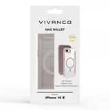 Vivanco iPhone 16/17 -kotelo Mag Wallet, harmaa